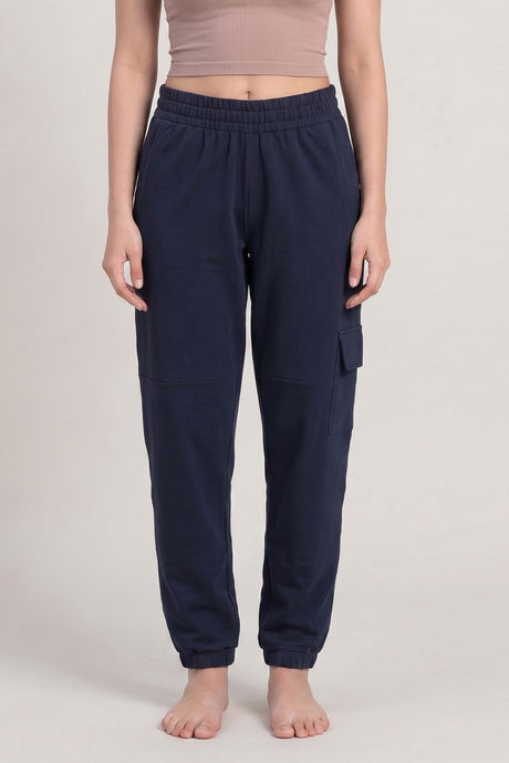 Zivame Knit Cotton Loungewear Bottom - Naval Academy — image 2